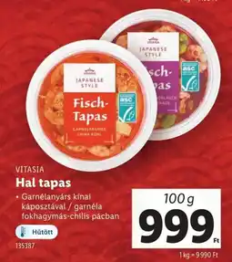 Lidl Vitasia hal tapas ajánlat