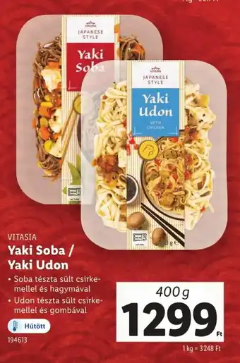 Lidl Vitasia yaki soba/ yaki udon ajánlat