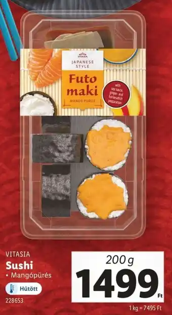 Lidl Vitasia sushi ajánlat