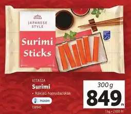 Lidl Vitasia surimi ajánlat