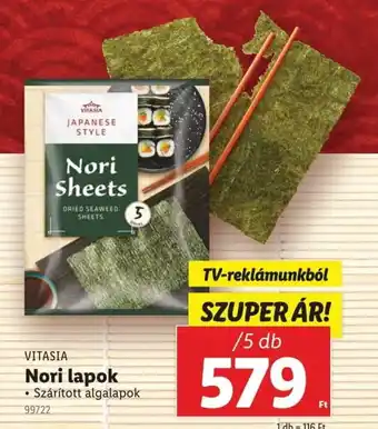 Lidl Vitasia nori lapok ajánlat