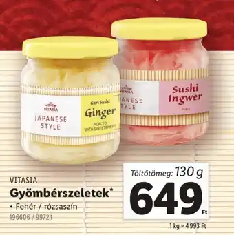 Lidl Vitasia gyömbérszeletek ajánlat