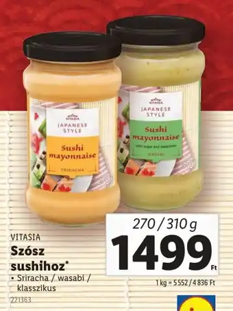 Lidl Vitasia szósz sushihoz ajánlat