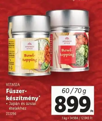 Lidl Vitasia fűszer- készítmény ajánlat