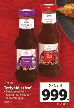 Lidl Vitasia teriyaki szósz ajánlat