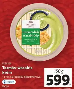 Lidl Vitasia tormás-wasabis krém ajánlat