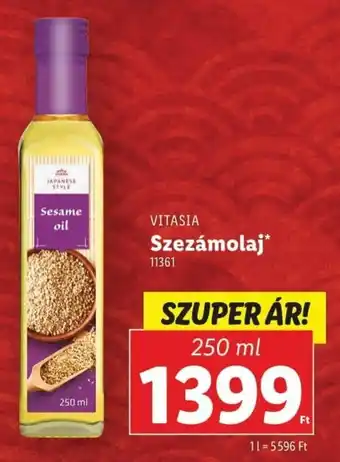 Lidl Vitasia szezámolaj ajánlat