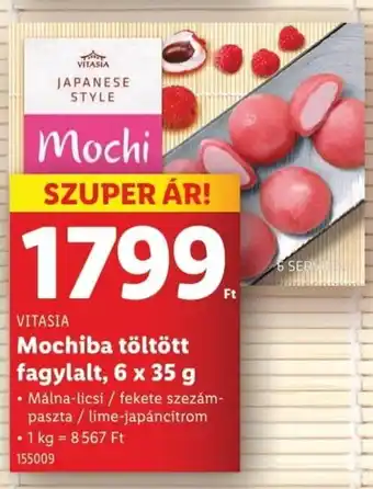 Lidl Vitasia mochiba töltött fagylalt ajánlat