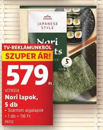 Lidl Vitasia nori lapok ajánlat