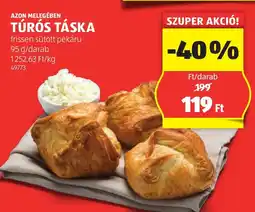 ALDI Azon melegében túrós táska ajánlat