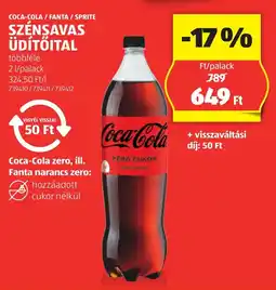 ALDI Coca-cola / Fanta / Sprite szénsavas üdítőital ajánlat