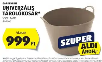 ALDI Gardenline univerzális tárolókosár ajánlat