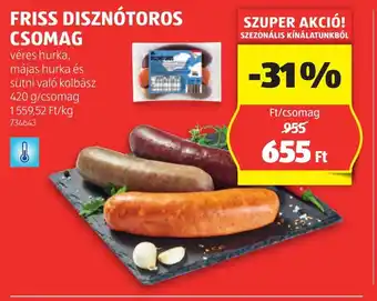 ALDI Friss disznótoros csomag ajánlat