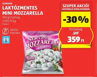 ALDI Szarvasi laktózmentes mini mozzarella ajánlat