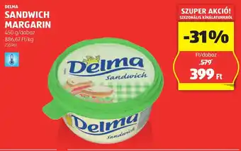 ALDI Delma sandwich margarin ajánlat