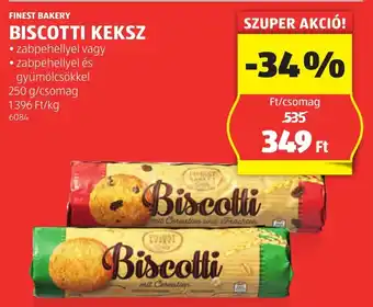 ALDI Finest bakery biscotti keksz ajánlat