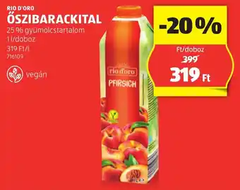 ALDI Rio d'oro őszibarackital ajánlat