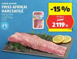 ALDI Almare seafood friss afrikai harcsafilé ajánlat