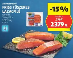 ALDI Almare seafood friss fűszeres lazacfilé ajánlat