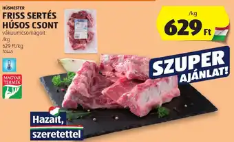 ALDI Húsmester friss sertés húsos csont ajánlat