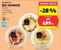 ALDI Wonnemeyer bio hummus ajánlat