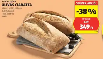 ALDI Azon melegében olívás ciabatta ajánlat