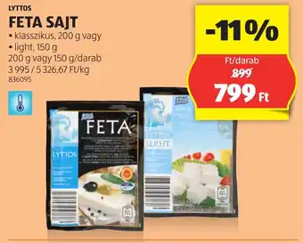 ALDI Lyttos feta sajt ajánlat