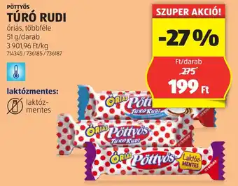 ALDI Pöttyös túró rudi ajánlat