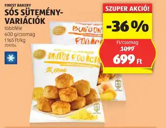 ALDI Finest bakery sós sütemény- variációk ajánlat