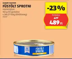 ALDI Almare seafood füstölt sprotni ajánlat