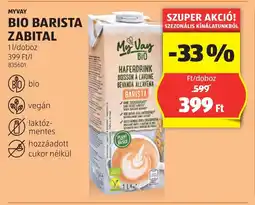 ALDI Myvay bio barista zabital ajánlat