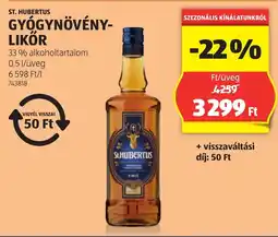 ALDI St. Hubertus gyógynövény- likőr ajánlat