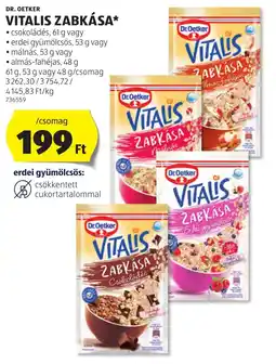 ALDI Dr. Oetker vitalis zabkása ajánlat