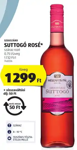 ALDI Szekszárd suttogó rosé ajánlat