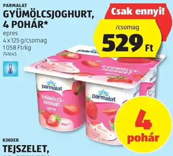 ALDI Parmalat gyümölcsjoghurt ajánlat