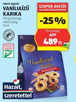 ALDI Finest bakery vaníliaízű karika ajánlat