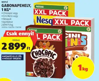 ALDI Nestlé gabonapehely ajánlat