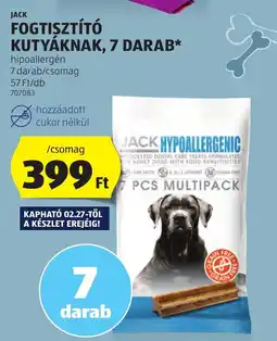 ALDI Jack fogtisztító kutyáknak ajánlat