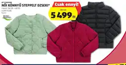 ALDI Up 2 fashion nőI könnyű steppelt dzseki ajánlat