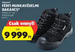 ALDI Topcraft férfi munkavédelmi bakancs ajánlat