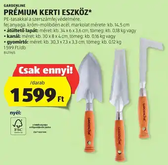 ALDI Gardenline prémium kerti eszköz ajánlat