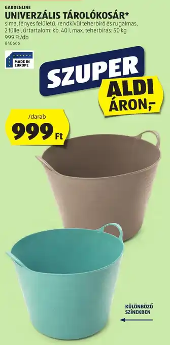 ALDI Gardenline univerzális tárolókosár ajánlat