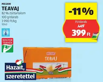 ALDI Milsani teavaj ajánlat