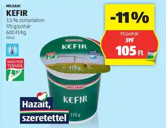 ALDI Milsani kefir ajánlat