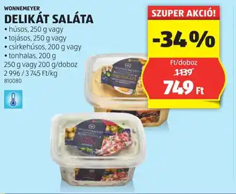 ALDI Wonnemeyer delikát saláta ajánlat