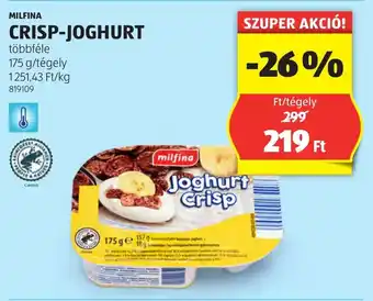 ALDI Milfina crisp-joghurt ajánlat