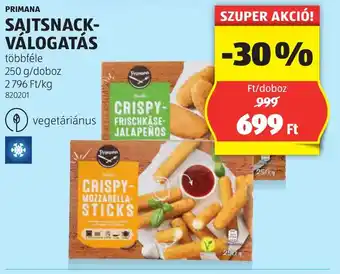 ALDI Primana sajtsnack- válogatás ajánlat