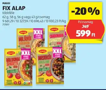 ALDI Maggi fix alap ajánlat