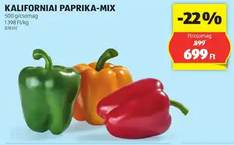 ALDI Kaliforniai paprika-mix ajánlat