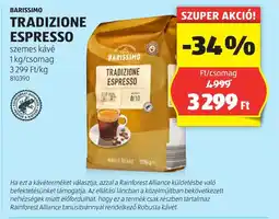 ALDI Barissimo tradizione espresso ajánlat